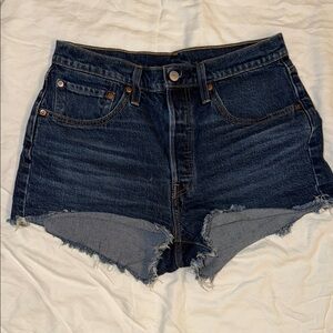 Levi's Dark Blue Jean Shorts